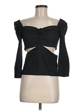 Zara Black Cut Out Side Top